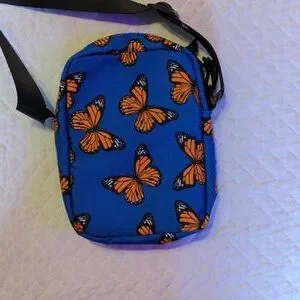 Petals Peacocks Butterfly Shoulder Bag
